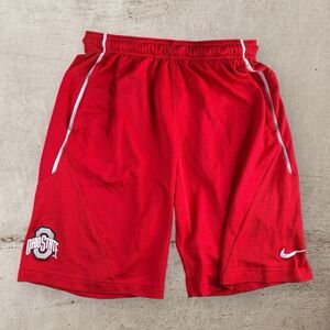 Nike Ohio State Buckeyes Shorts Men’s Medium Dri-Fit Red Athletic 34415X-OS1